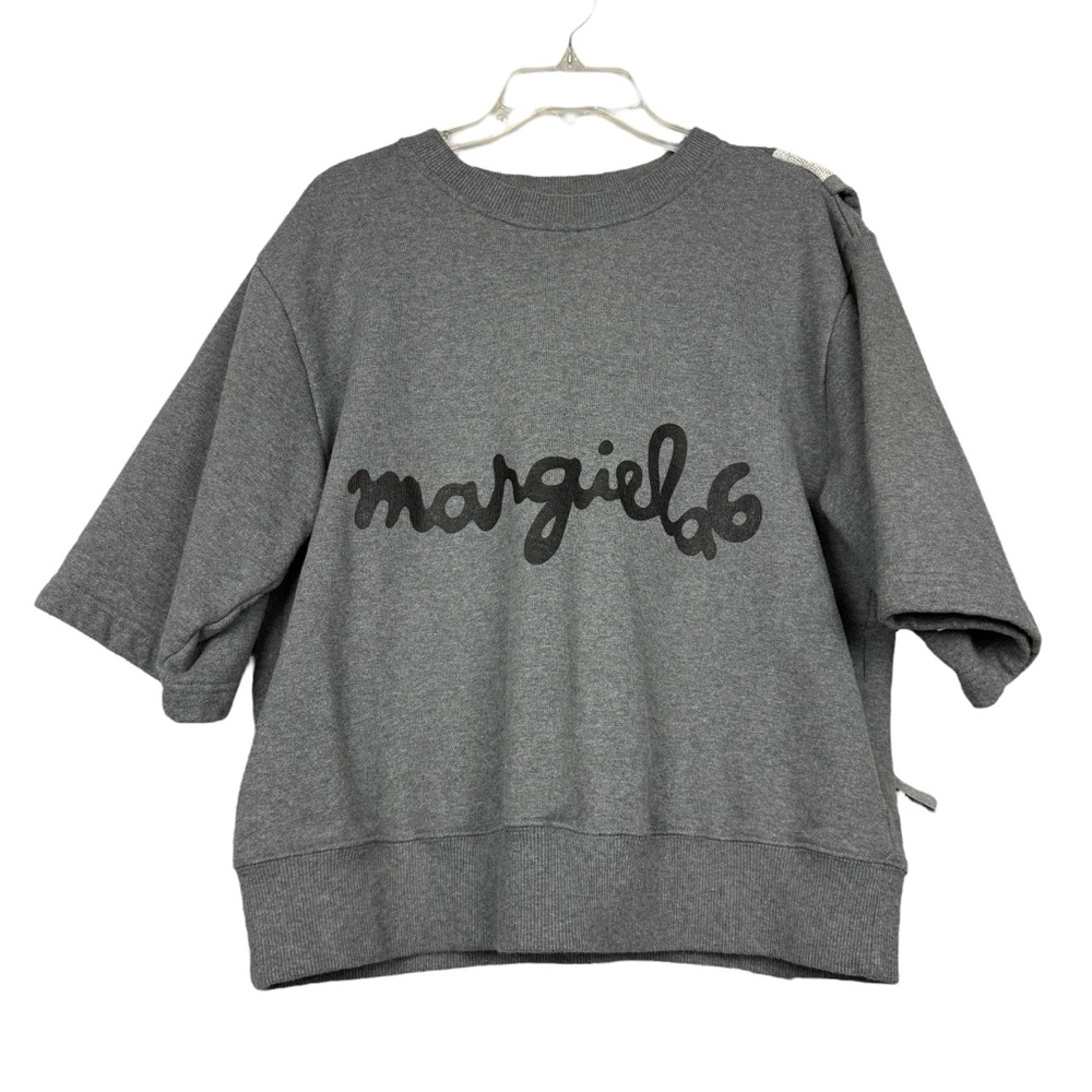 Maison Margiela MM6 Layered Boxy Logo Sweatshirt - Picture 6 of 9
